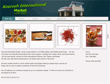 Tablet Screenshot of kouroshmarket.com